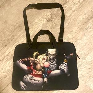 Brand new (without tags) laptop case/bag with Joker and Harley Quinn